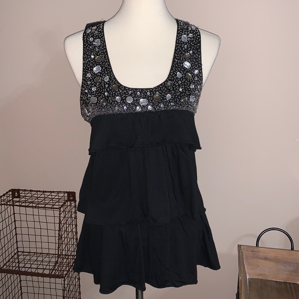 Racer back tank top size large by RAIN Rhinestones‎